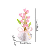 Maxbell Car Dashboard Flower Decor Figurine for Women Girl SUV Sedan Truck Home Pink