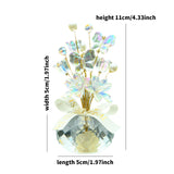 Maxbell Flower Crystal Car Ornament Interior Accessories for Balcony Desk Butterfly