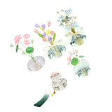 Maxbell Flower Crystal Car Ornament Interior Accessories for Balcony Desk Butterfly