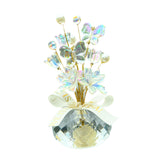Maxbell Flower Crystal Car Ornament Interior Accessories for Balcony Desk Butterfly