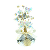 Maxbell Flower Crystal Car Ornament Interior Accessories for Balcony Desk Butterfly