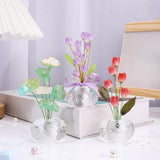 Maxbell Car Dashboard Flower Decor Figurine for Women Girl SUV Sedan Truck Home Purple