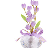 Maxbell Car Dashboard Flower Decor Figurine for Women Girl SUV Sedan Truck Home Purple