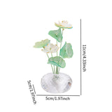 Maxbell Car Dashboard Flower Decor Figurine for Women Girl SUV Sedan Truck Home Green