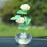 Maxbell Car Dashboard Flower Decor Figurine for Women Girl SUV Sedan Truck Home Green