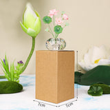 Maxbell Flower Crystal Car Ornament Interior Accessories for Balcony Desk Lotus