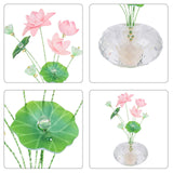 Maxbell Flower Crystal Car Ornament Interior Accessories for Balcony Desk Lotus