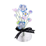 Maxbell Car Dashboard Flower Decor Figurine for Women Girl SUV Sedan Truck Home Blue