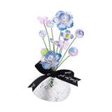 Maxbell Car Dashboard Flower Decor Figurine for Women Girl SUV Sedan Truck Home Blue