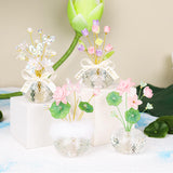 Maxbell Flower Crystal Car Ornament Interior Accessories for Balcony Desk Plush Lotus