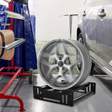 Maxbell Car Tire Display Rack Wheel Roller Stand for Repairing Washing Cleaning