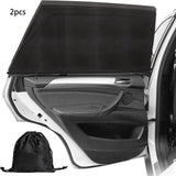 Maxbell 2Pcs Car Side Window Sun Protection Curtain Cars Door and Window Screen Mesh