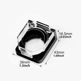 Maxbell 5Pcs Stop Button Cover 2.2cm Knob Cover for Architecture Home Logistics Without Spring