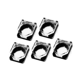 Maxbell 5Pcs Stop Button Cover 2.2cm Knob Cover for Architecture Home Logistics With Spring