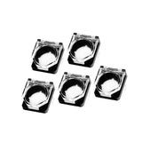 Maxbell 5Pcs Stop Button Cover 2.2cm Knob Cover for Architecture Home Logistics With Spring