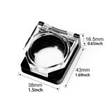 Maxbell 5Pcs Stop Button Cover 2.2cm Knob Cover for Architecture Home Logistics With Spring