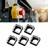Maxbell 5 Pieces Push Button Guard for 16mm Switch Padlock Lid Lock Protector A