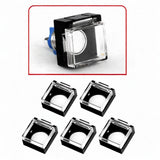 Maxbell 5 Pieces Push Button Guard for 16mm Switch Padlock Lid Lock Protector A