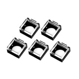 Maxbell 5 Pieces Push Button Guard for 16mm Switch Padlock Lid Lock Protector A