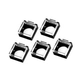 Maxbell 5 Pieces Push Button Guard for 16mm Switch Padlock Lid Lock Protector A