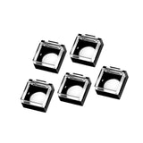 Maxbell 5 Pieces Push Button Guard for 16mm Switch Padlock Lid Lock Protector A