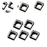 Maxbell 5 Pieces Push Button Guard for 16mm Switch Padlock Lid Lock Protector A