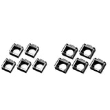 Maxbell 5 Pieces Push Button Guard for 16mm Switch Padlock Lid Lock Protector A