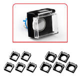 Maxbell 5 Pieces Push Button Guard for 16mm Switch Padlock Lid Lock Protector A