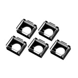 Maxbell 5 Pieces Push Button Guard for 16mm Switch Padlock Lid Lock Protector B