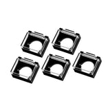 Maxbell 5 Pieces Push Button Guard for 16mm Switch Padlock Lid Lock Protector B