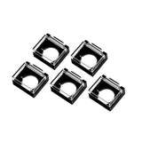 Maxbell 5 Pieces Push Button Guard for 16mm Switch Padlock Lid Lock Protector B