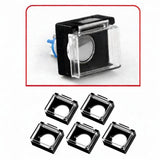 Maxbell 5 Pieces Push Button Guard for 16mm Switch Padlock Lid Lock Protector B