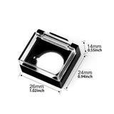 Maxbell 5 Pieces Push Button Guard for 16mm Switch Padlock Lid Lock Protector B