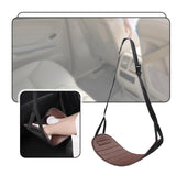 Maxbell Car Seat Footrest for Kids Comfortable for Children Backseat Plane Foot Rest Coffee