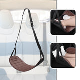 Maxbell Car Seat Footrest for Kids Comfortable for Children Backseat Plane Foot Rest Coffee