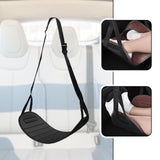 Maxbell Car Seat Footrest for Kids Comfortable for Children Backseat Plane Foot Rest Black