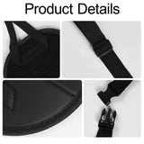 Maxbell Car Seat Footrest for Kids Comfortable for Children Backseat Plane Foot Rest Black