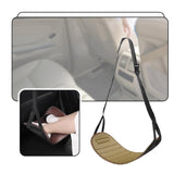 Maxbell Car Seat Footrest for Kids Comfortable for Children Backseat Plane Foot Rest Beige