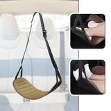 Maxbell Car Seat Footrest for Kids Comfortable for Children Backseat Plane Foot Rest Beige