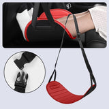 Maxbell Car Seat Footrest for Kids Comfortable for Children Backseat Plane Foot Rest Red