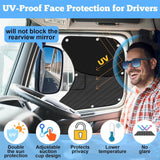 Maxbell 2Pcs Semi Truck Side Window Shade Semi Truck Sun Guard for Truck Driver