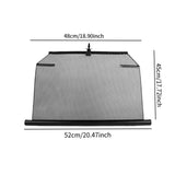 Maxbell Car Side Window Sun Shade Stretched Multifunctional Easily Install Sun Visor rear left
