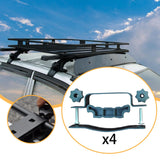 Maxbell Roof Box Bolt Clamp Easy to Install Accessory Car Roof Cargo Rack Connector 4 Pieces