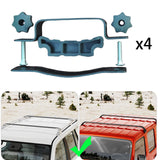 Maxbell Roof Box Bolt Clamp Easy to Install Accessory Car Roof Cargo Rack Connector 4 Pieces