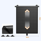 Maxbell Car Side Window Sun Shade Heat Insulation Easily Install Keeps Interior Cool 40x45cm