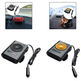 Maxbell Car Heater 360 Degree Rotating Car Accessories High Performance Fast Heating Black