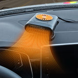 Maxbell Car Heater 360 Degree Rotating Car Accessories High Performance Fast Heating Orange
