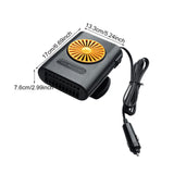 Maxbell Car Heater 360 Degree Rotating Car Accessories High Performance Fast Heating Orange