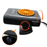 Maxbell Car Heater 360 Degree Rotating Car Accessories High Performance Fast Heating Orange