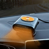 Maxbell Car Heater 360 Degree Rotating Car Accessories High Performance Fast Heating Orange